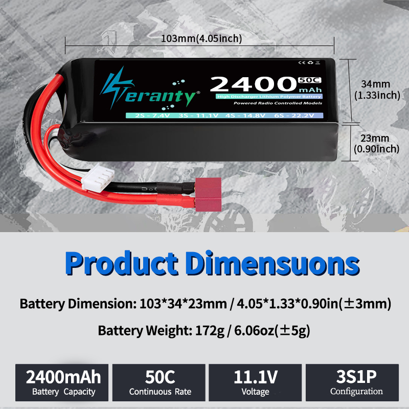 TERANTY 3S 2200/2400/2600mAh L - Drone Rcs recension och pris