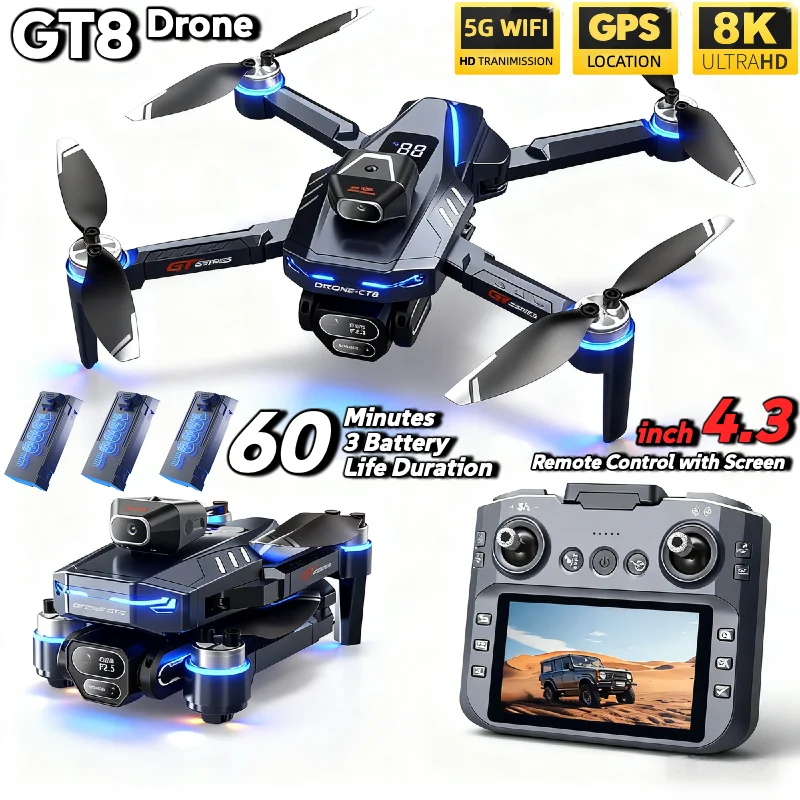 HOT For LSRC GT8 Drone 4K Prof - Drone Gps Rc Tt36 recension och pris