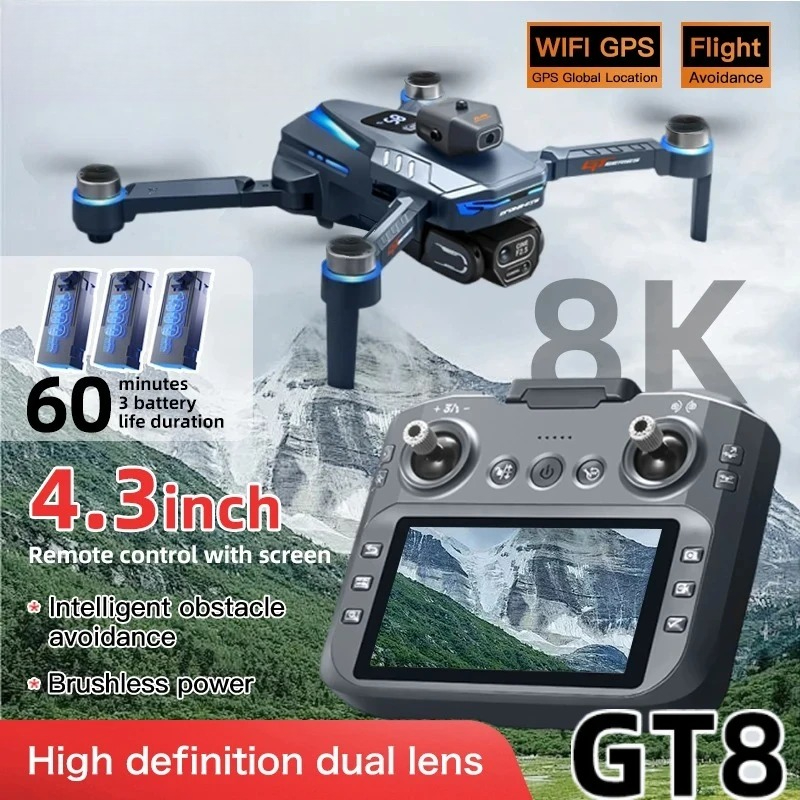 Original GT8 Drone 8K Professi - Drone Gps Rc Tt36 recension och pris