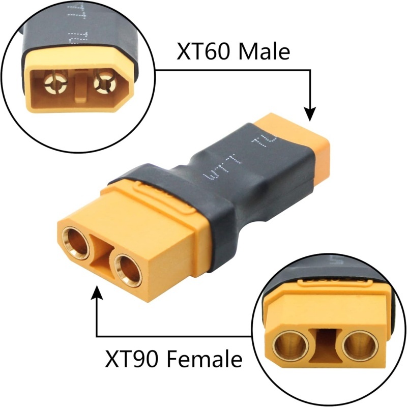 2Pcs/Lot XT90 Male Female to X - Lipo Battery Charger recension och pris