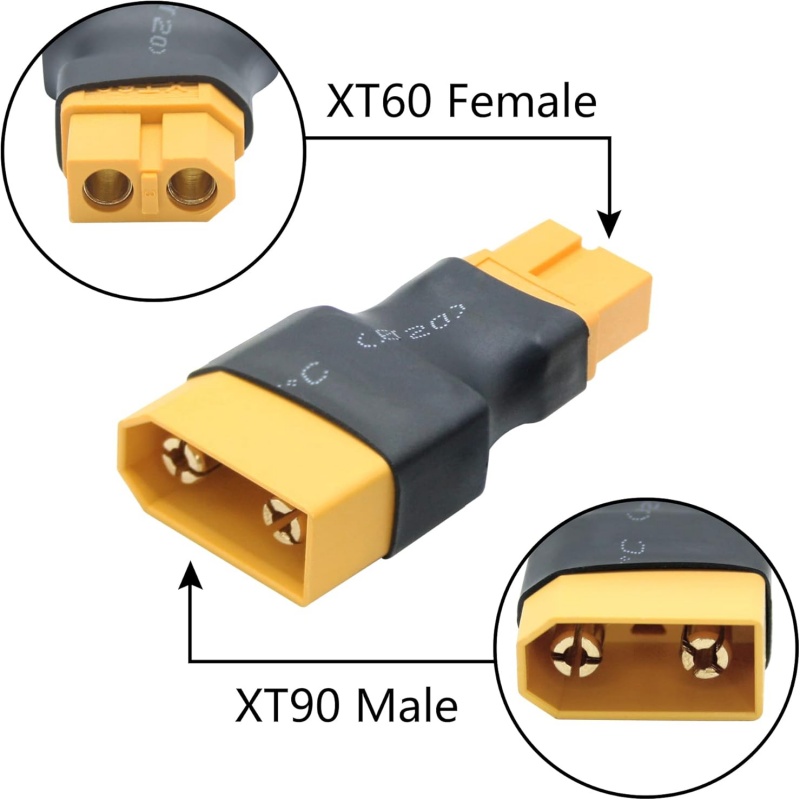 2Pcs/Lot XT90 Male Female to X - Lipo Battery Charger recension och pris