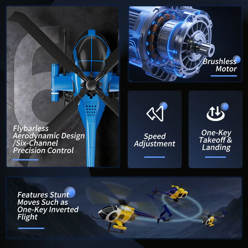 2026 New RC Helicopter MD500   - Drone Rc Fighter Jet recension och pris