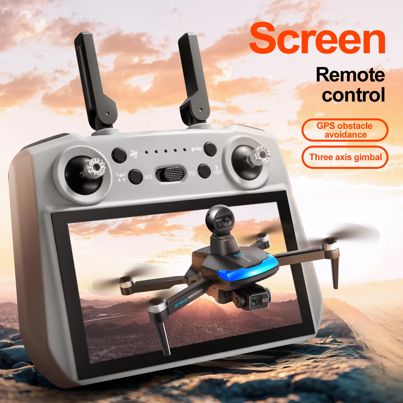 S185 Professional Drone 2.7K H - Drone Gps Rc Tt36 recension och pris