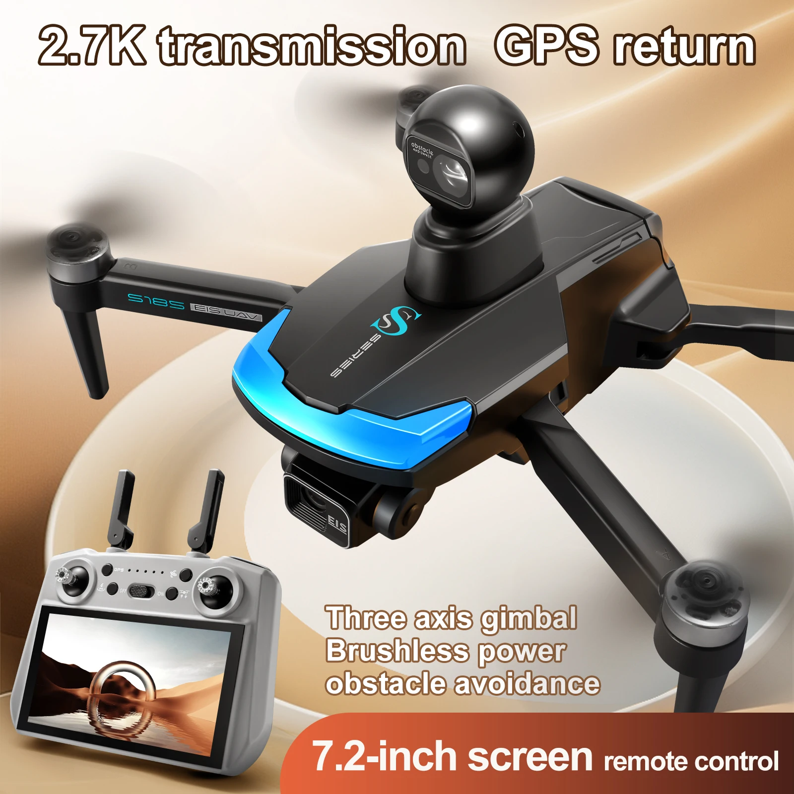 S185 Professional Drone 2.7K H - Drone Gps Rc Tt36 recension och pris