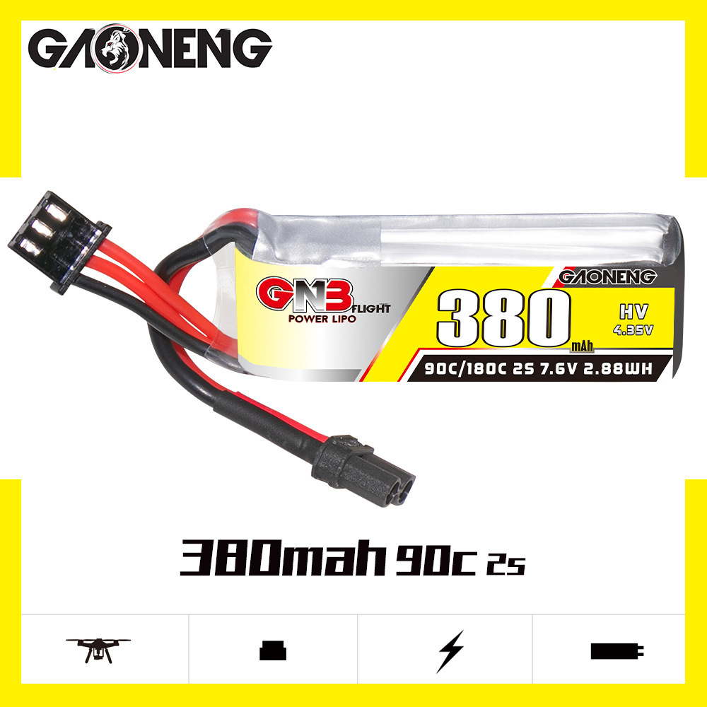 GNB 2S 7.6V 380mAh 90C/180C Li - Drone Rcs recension och pris