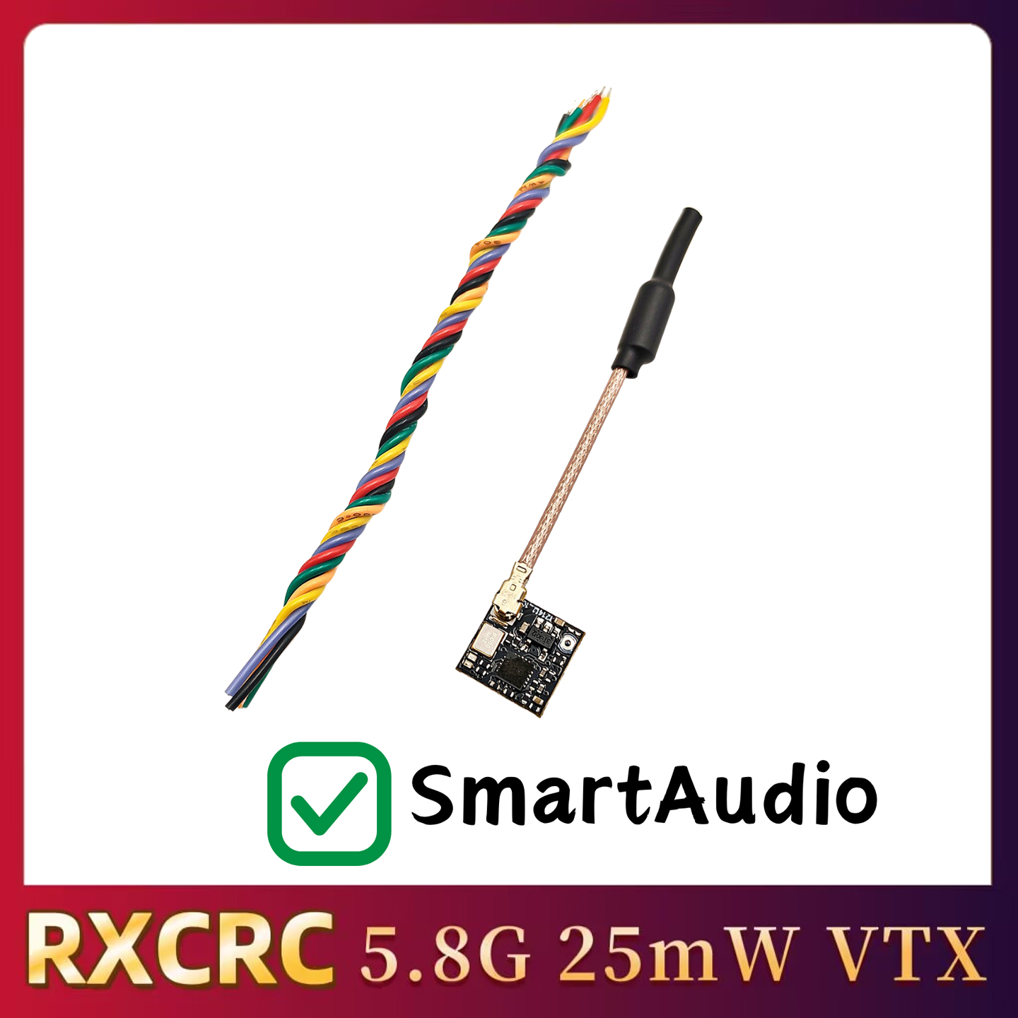 RXCRC 5.8GHz 48CH FPV 25mW Ana - Analog Fpv Transmitter recension och pris