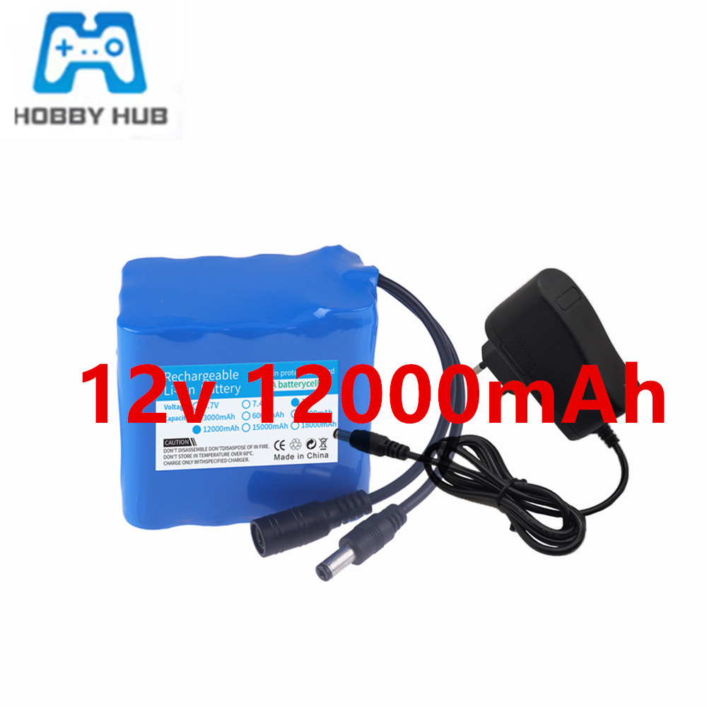 12V 12000mah Battery 3S4P Real - Lipo Battery Charger recension och pris